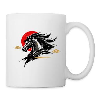 Cadeau de cheval du Nouvel An chinois 2026 - Mug blanc - blanc - Droite