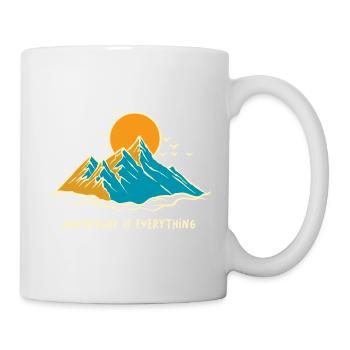 Abenteuer ist alles Shirt - Tasse - Weiß - Rechts