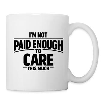 Ist mir egal Mittelfinger Statement - Tasse - Weiß - Rechts