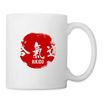 Aikido-Kampfkünste-Kanji - Tasse - Weiß - Rechts