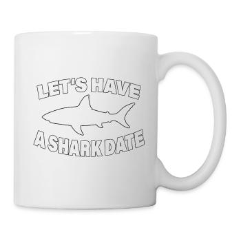 SHARK DATE - Tasse - Weiß - Rechts