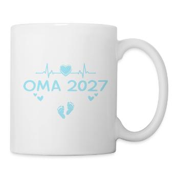 Grandma 2027 Heart: Cute Design for Grandmas-to-be - Mug - white - Right