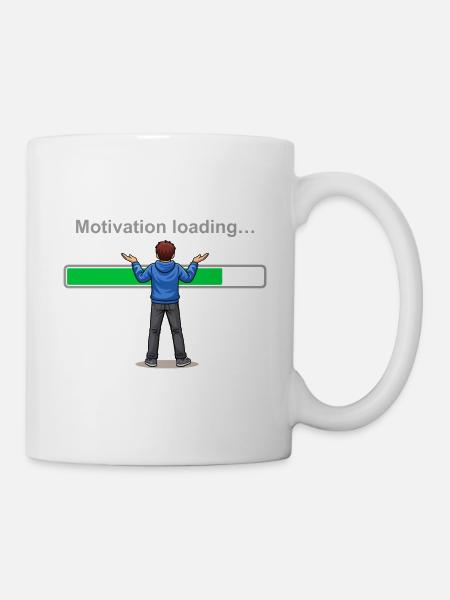 Motivationslade... Bitte warten Sie - Tasse - Weiß
