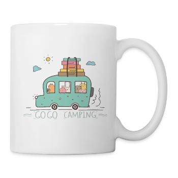 Familien Campingurlaub  - Tasse - Weiß - Rechts
