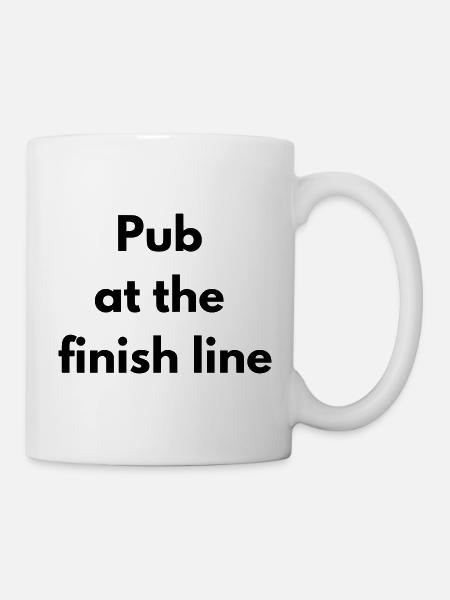 Pub an der Ziellinie - Tasse - Weiß