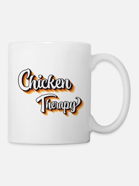 Chicken Fans - - Chick - Chicken Therapy - Mug - white