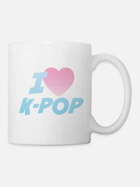 Ich liebe K-Pop - Tasse - Weiß