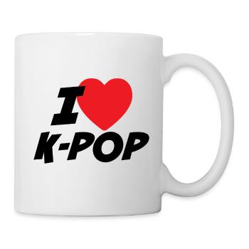 Ich liebe K-Pop - Tasse - Weiß - Rechts