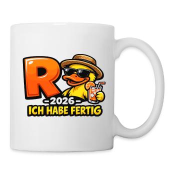 Pensioner 2026 Duck I've Finished Retirement - Mug - white - Right
