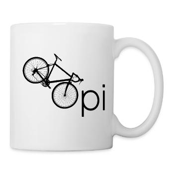 Opa Fahrrad Renter Geschenk - Tasse - Weiß - Rechts