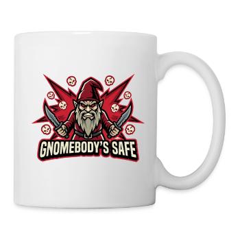 Böser Gnom, Dunkler Gnom, Goth-gnom, Lustiger Gnom - Tasse - Weiß - Rechts
