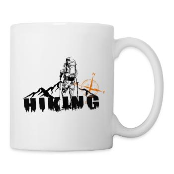 Motif du Vagabond masculin - Mug blanc - blanc - Droite