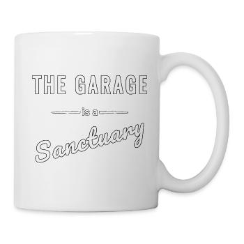 The Garage is a personal sanctuary saying - Mug - white - Right