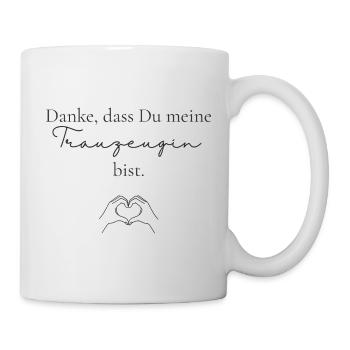 Danke Trauzeugin - Tasse - Weiß - Rechts