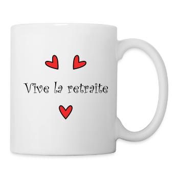 RETRAITE. RETRAITE. RETRAITEE. RETRAITE - Mug blanc - blanc - Droite