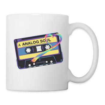 Analog Soul Vintage Cassette Heart Art - Mug - white - Right