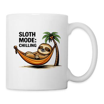 Paresseux relaxants dans un hamac tropical - Mug blanc - blanc - Droite