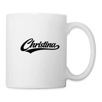 Christina name first last family gifts  - Mug - white - Right