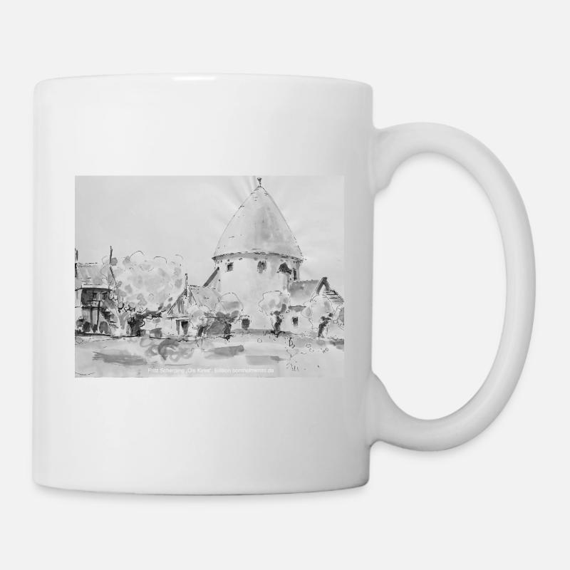Ols Kirke, Bornholm - Tasse - Weiß