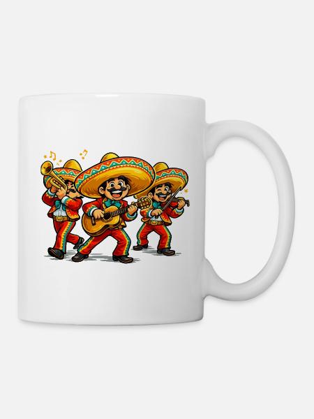 Mariachi Fiesta Dreierbande - Tasse - Weiß