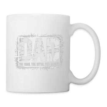 T-shirt Papa – Papa L’Homme Le Mythe La Légende - Mug blanc - blanc - Droite