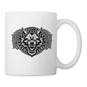 Fenrir Loup Viking - Mug blanc - blanc - Droite