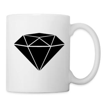 Diamant - Tasse - Weiß - Rechts