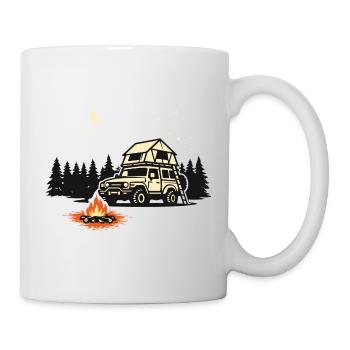 Rooftop tent camping shirt for outdoor adventurers - Mug - white - Right