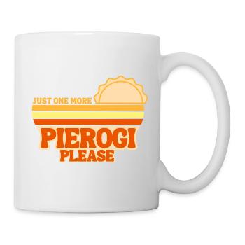 Pierogi Noch ein Knödel, bitte. Polnische Küche - Tasse - Weiß - Rechts