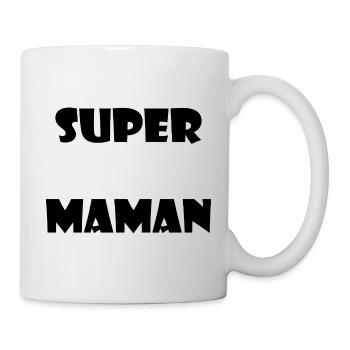 SUPER-MAMA. MAMA. MUTTERTAG. HERZ. PARTEI - Tasse - Weiß - Rechts