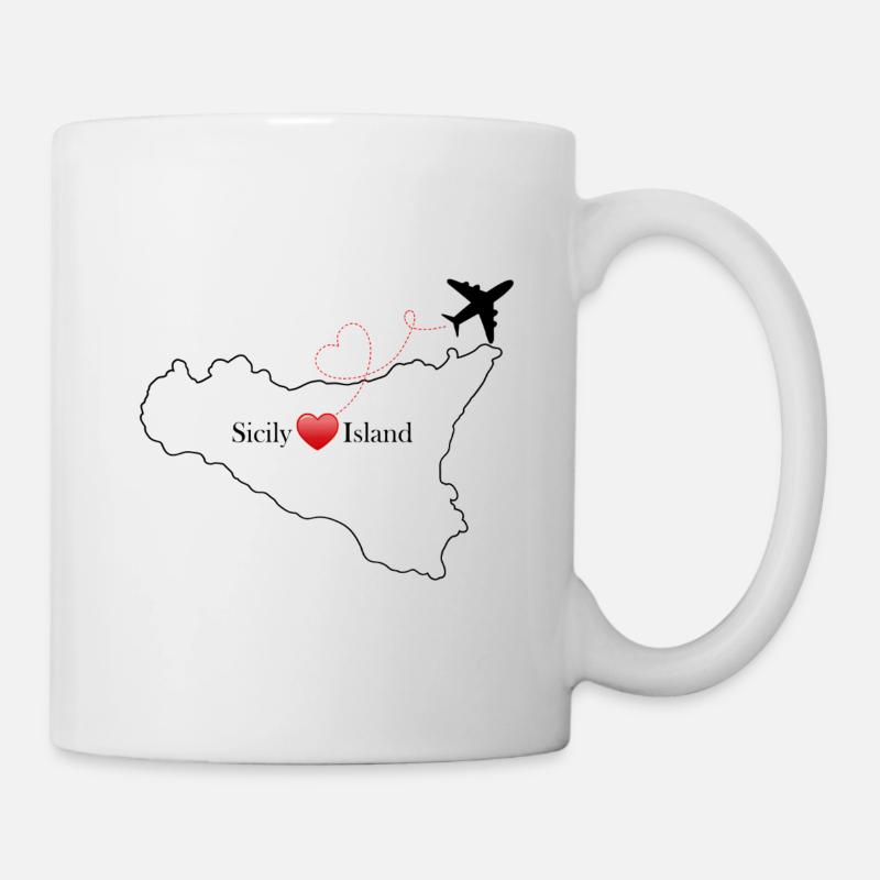 Sicily Island - Tasse - Weiß