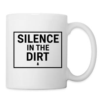 Silence In The Dirt Swiss Typography Tee - Mug - white - Right