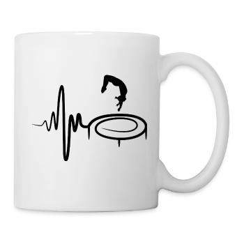 Trampolinspringen Kind - Tasse - Weiß - Rechts