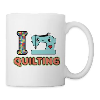 I Love Quilting Sewing Machine - Mug - white - Right