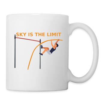 Stabhochsprung - Sky is the Limit - Tasse - Weiß - Rechts