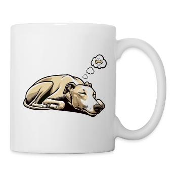 Whippet Greyhound Whippets Propriétaire de lévrier - Mug blanc - blanc - Droite