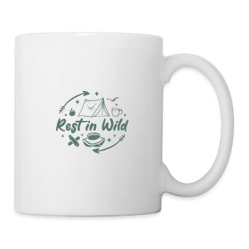 Style de camping extérieur Repose dans la nature - Mug blanc - blanc - Droite