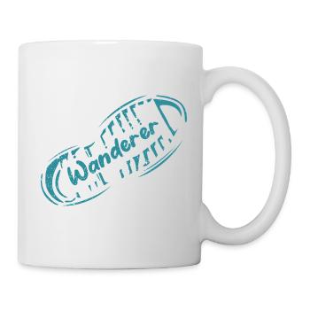 Laissez votre empreinte : Wanderer Travel Design - Mug blanc - blanc - Droite