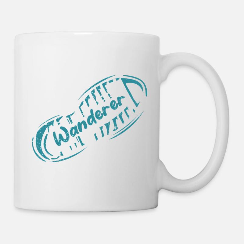 Leave Your Footprint Wanderer Travel Design - Mug - white