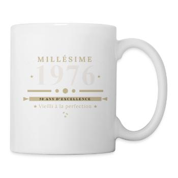 50 Ans Millésime 1976 – Cadeau Anniversaire Humour - Mug blanc - blanc - Droite