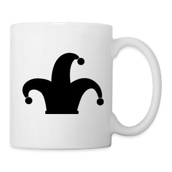 Clownhut - Tasse - Weiß - Rechts
