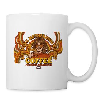 Retro Mom: 70s Survival Coffee - Mug - white - Right
