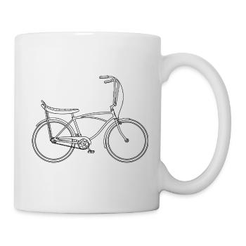 Motif de vélo rétro vintage Bonanza - Mug blanc - blanc - Droite