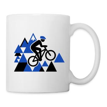 Extremer Mountainbike MTB Sprung - Tasse - Weiß - Rechts