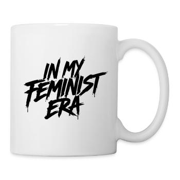 À mon époque féministe, noir - Mug blanc - blanc - Droite