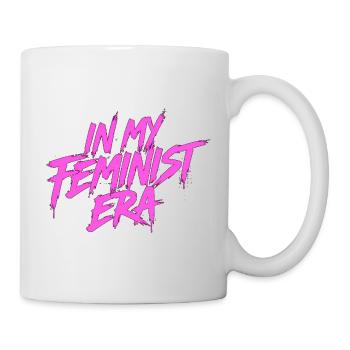 À mon époque féministe, le rose - Mug blanc - blanc - Droite