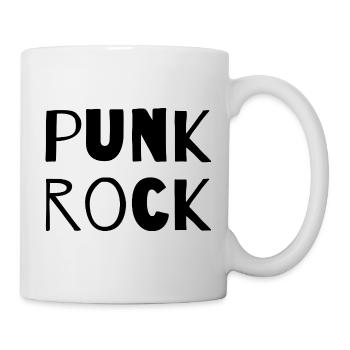 Punkrock-Musik-Logo-Design - Tasse - Weiß - Rechts