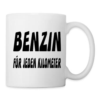 Benzin - Tasse - Weiß - Rechts