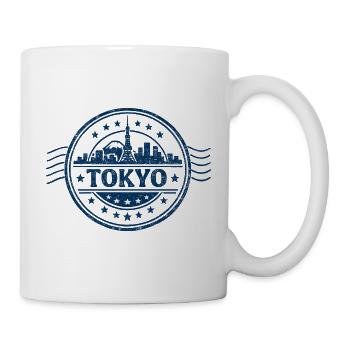 Tokyo Skyline Seal Blue - Mug - white - Right