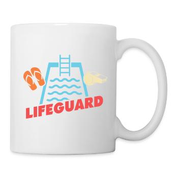 Les sauveteurs adorent les nageurs sauveteurs - Mug blanc - blanc - Droite